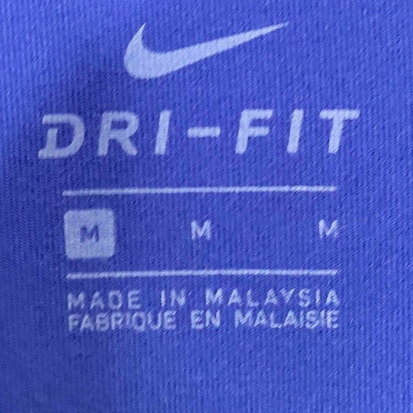 Nike Element Running 1/2 Zip Top Womens Size Medium Blue Thumb Holes - Picture 8 of 11